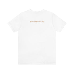 Favored Jersey Short Sleeve T-Shirt (Light Golden Brown Letters)