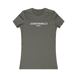 Corinthians 13 Women's T-Shirt (Fitted)