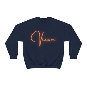 Vixen Heavy Blend™ Crewneck Sweatshirt (Brownish Tan Letters)