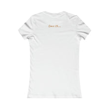 Load image into Gallery viewer, Vixen In The Nude T-Shirt (Fitted Light Golden Brown Letters)
