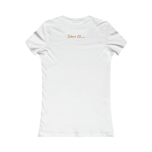 Vixen In The Nude T-Shirt (Fitted Light Golden Brown Letters)