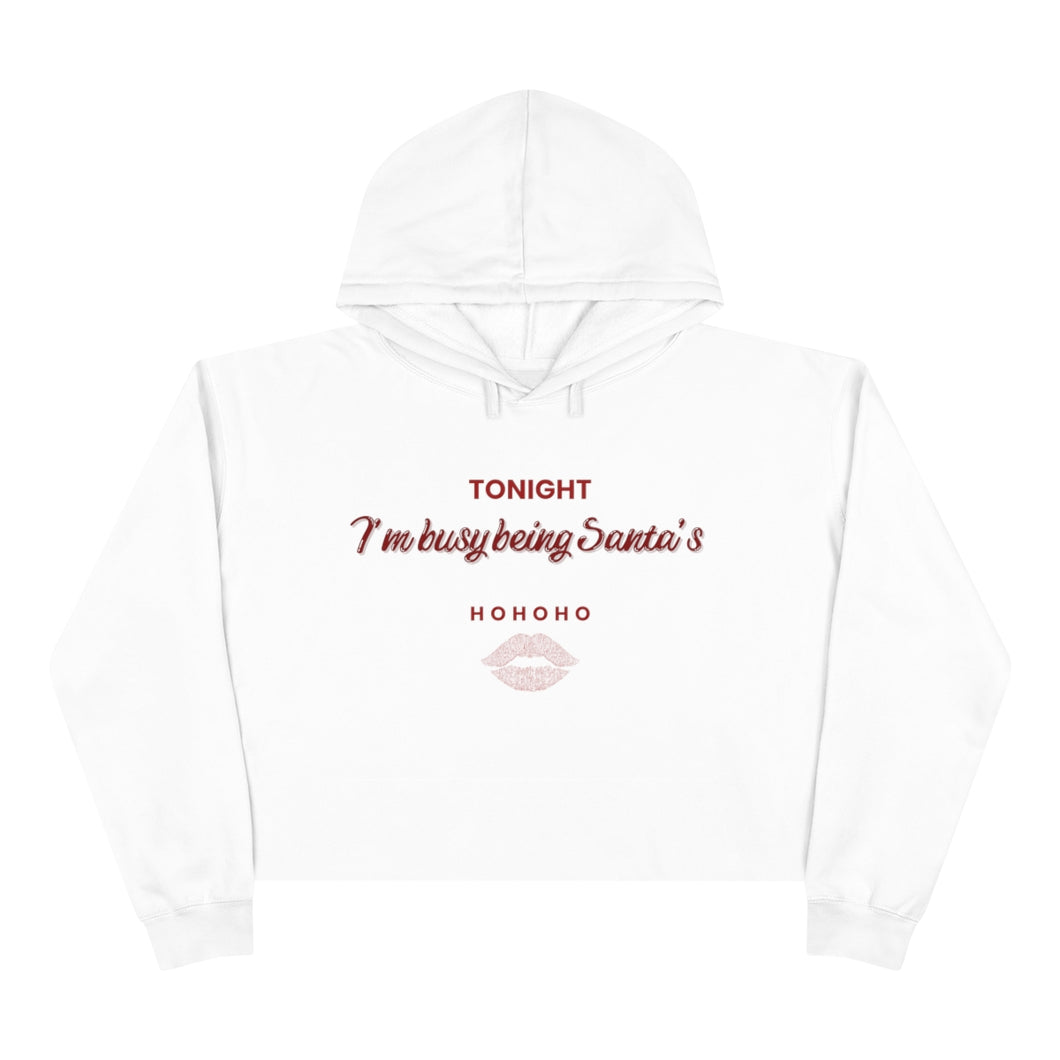 Santa's XMAS Chic Crop Hoodie