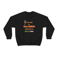 Load image into Gallery viewer, Halloween Trick or Treat Unisex Heavy Blend™ Crewneck Sweatshirt
