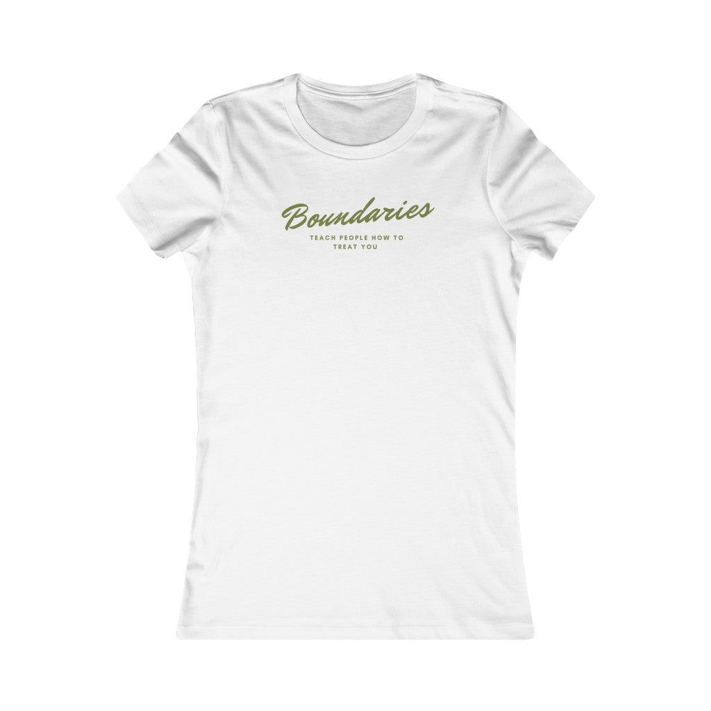 Boundaries Women's Favorite T-Shirt (Fitted)