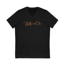 Load image into Gallery viewer, HighToned Chic Jersey Short Sleeve V-Neck Tee
