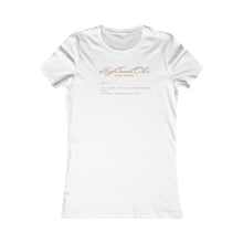 Load image into Gallery viewer, HighToned Chics Women&#39;s T-Shirt (Fitted - Light Brown Letters)
