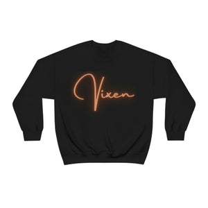 Vixen Heavy Blend™ Crewneck Sweatshirt (Brownish Tan Letters)