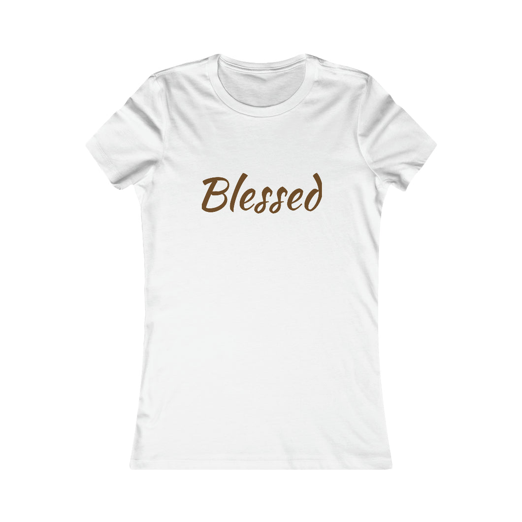 Women's Favorite Blessed Nude T-Shirt (Fitted)